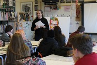 Philip Burke shares his ideas and techniques about painting with WSW students. Philip Burke shares his ideas and techniques about painting with WSW students.